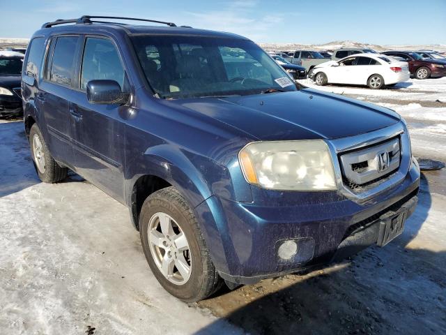 5FNYF4H69AB023376 - 2010 HONDA PILOT EXL BLUE photo 4