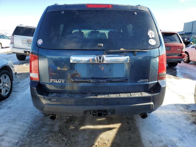 5FNYF4H69AB023376 - 2010 HONDA PILOT EXL BLUE photo 6