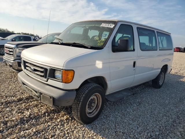 1FMNE11W87DA11956 - 2007 FORD ECONOLINE E150 WAGON WHITE photo 1