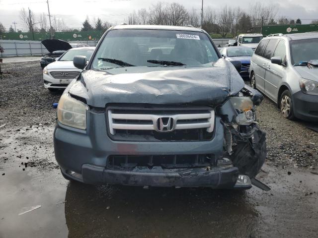 5FNYF28456B007802 - 2006 HONDA PILOT EX BLUE photo 5