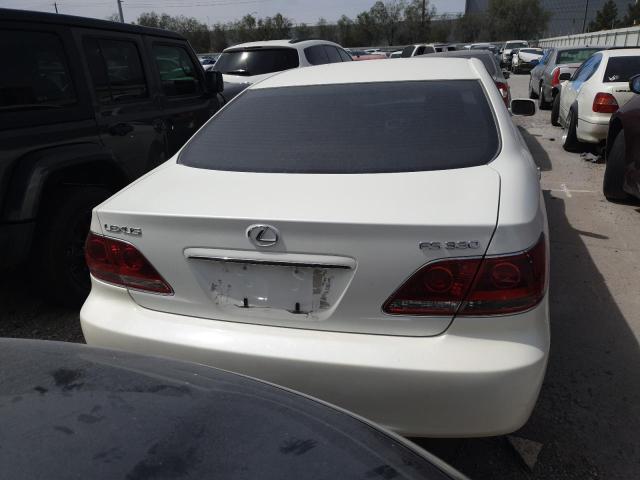 JTHBA30G365145628 - 2006 LEXUS ES 330 WHITE photo 6