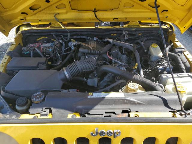 1J4FA24108L653616 - 2008 JEEP WRANGLER X YELLOW photo 11