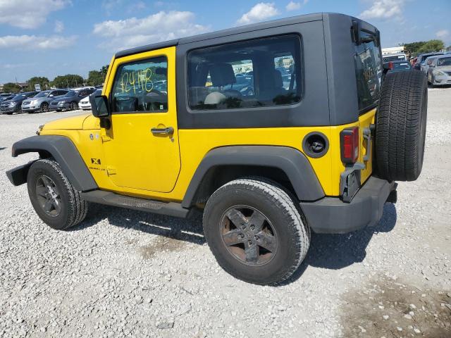 1J4FA24108L653616 - 2008 JEEP WRANGLER X YELLOW photo 2