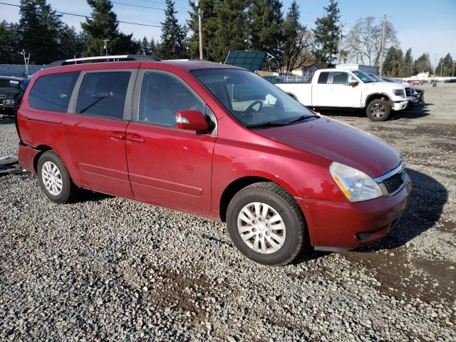 KNDMG4C78C6503113 - 2012 KIA SEDONA LX RED photo 4