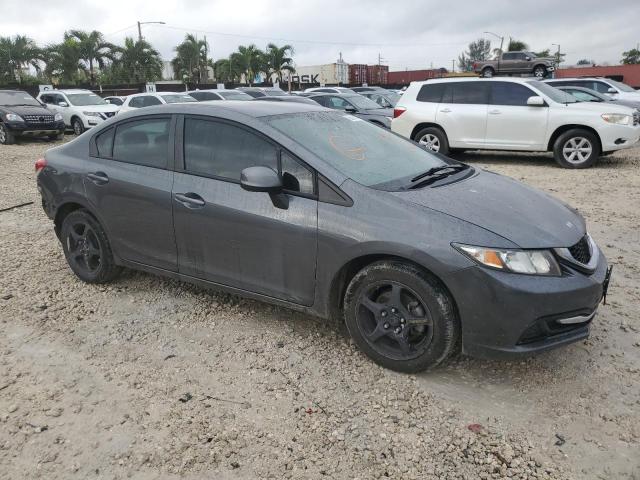 19XFB2F50DE026257 - 2013 HONDA CIVIC LX GRAY photo 4