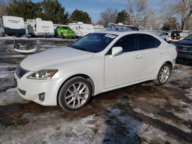 JTHCF5C28B5047707 - 2011 LEXUS IS 250 WHITE photo 1