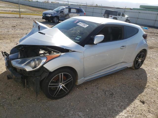 KMHTC6AE9DU174306 - 2013 HYUNDAI VELOSTER TURBO SILVER photo 1