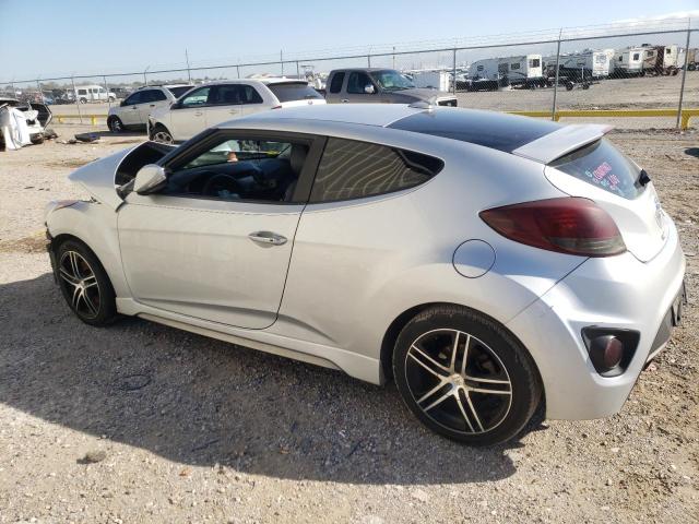 KMHTC6AE9DU174306 - 2013 HYUNDAI VELOSTER TURBO SILVER photo 2