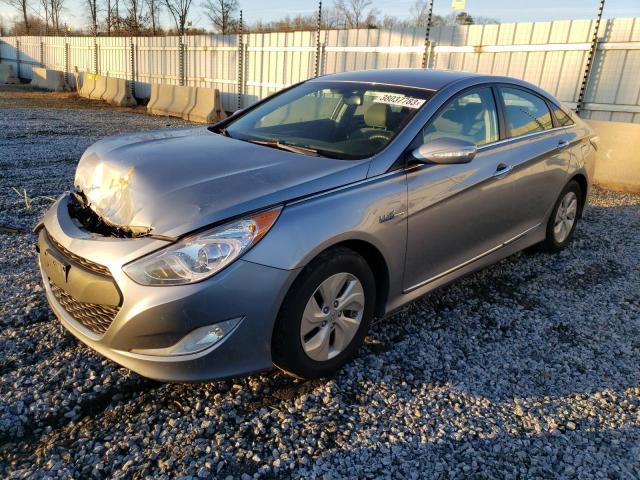 KMHEC4A44EA113422 - 2014 HYUNDAI SONATA HYBRID GRAY photo 1