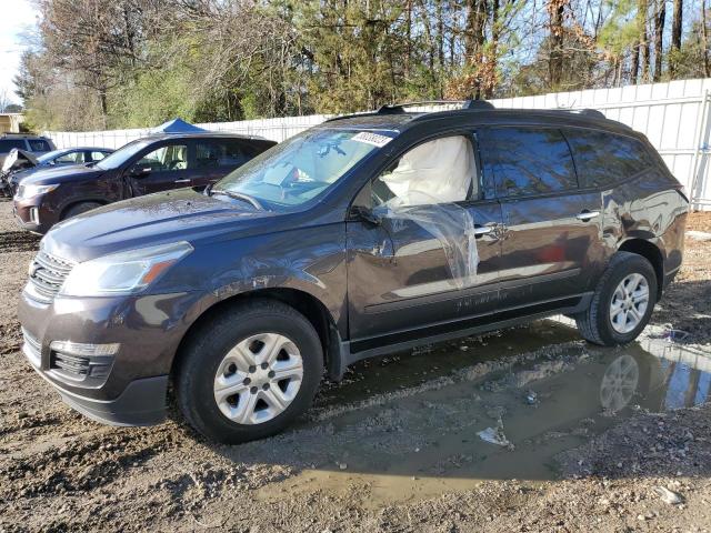 1GNKRFKD8FJ146576 - 2015 CHEVROLET TRAVERSE LS GRAY photo 1