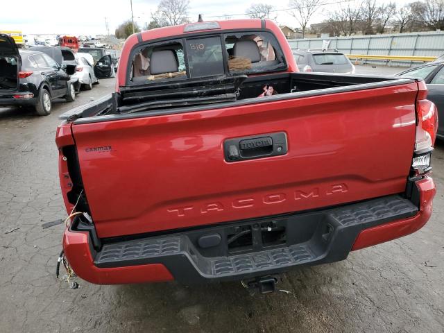 3TYAX5GN1MT019257 - 2021 TOYOTA TACOMA DOUBLE CAB RED photo 6