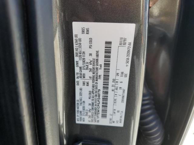 1FTEW1CP5JFD48779 - 2018 FORD F150 SUPERCREW GRAY photo 12