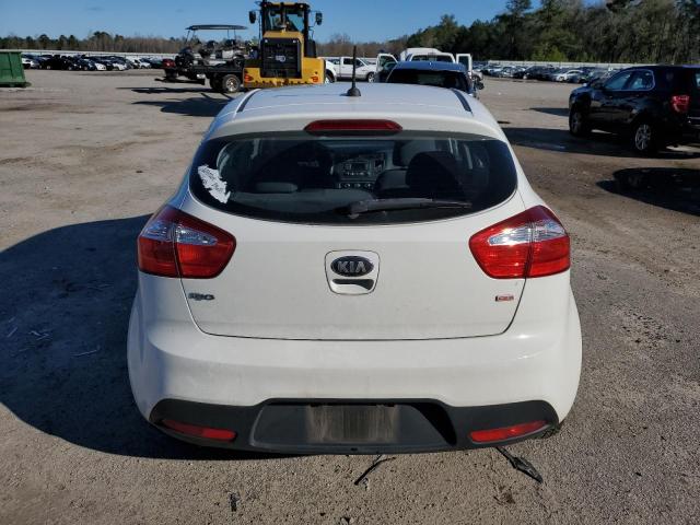 KNADM5A37D6847609 - 2013 KIA RIO LX WHITE photo 6