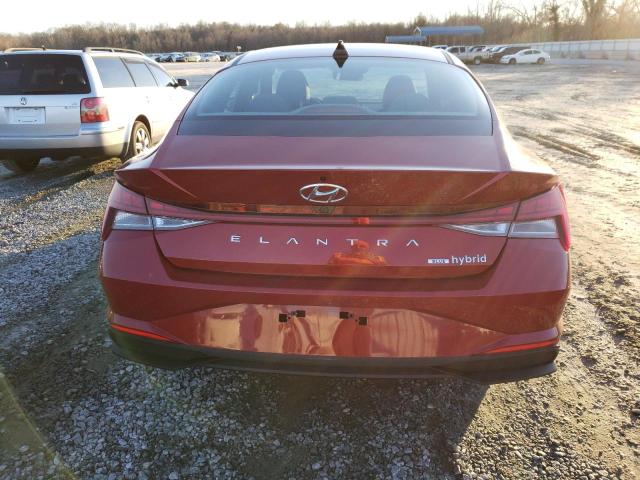 KMHLM4AJXPU040522 - 2023 HYUNDAI ELANTRA BLUE BURGUNDY photo 6