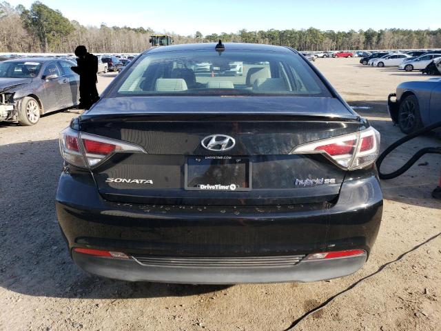 KMHE24L18GA038975 - 2016 HYUNDAI SONATA HYBRID BLACK photo 6