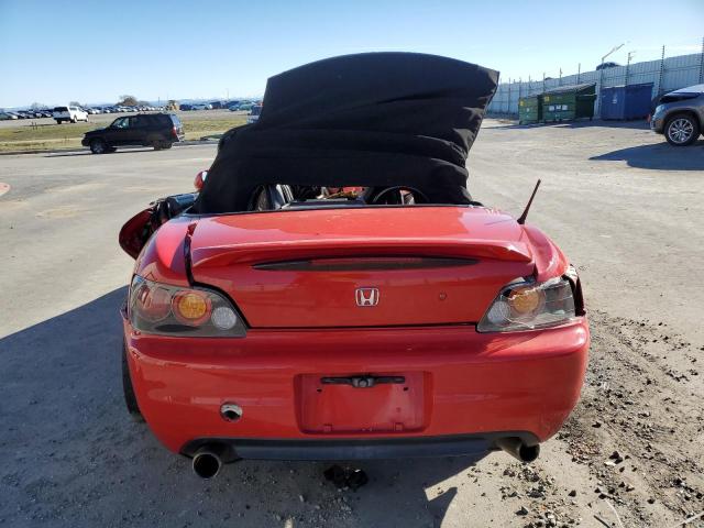 JHMAP1145YT006778 - 2000 HONDA S2000 RED photo 6