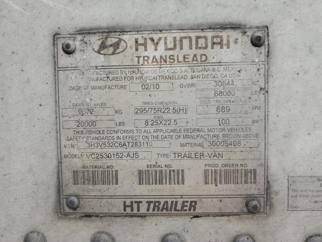 3H3V532C6AT283110 - 2010 HYUNDAI DRYVAN WHITE photo 10