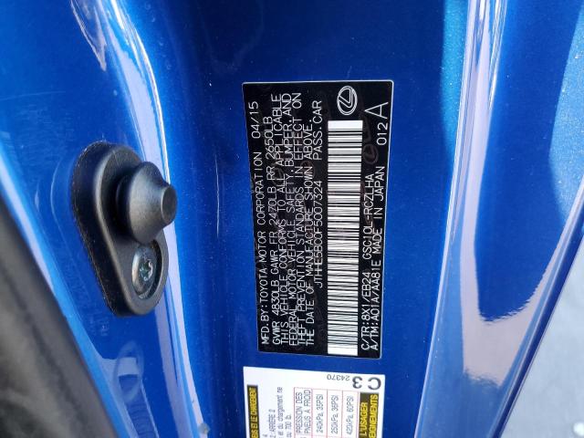 JTHHE5BC0F5007324 - 2015 LEXUS RC 350 BLUE photo 13