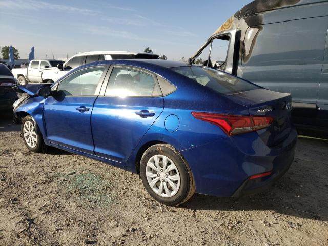 3KPC24A6XLE096457 - 2020 HYUNDAI ACCENT SE BLUE photo 2