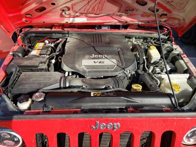 1C4HJWDG1JL919578 - 2018 JEEP WRANGLER U SPORT წითელი ფოტო 11