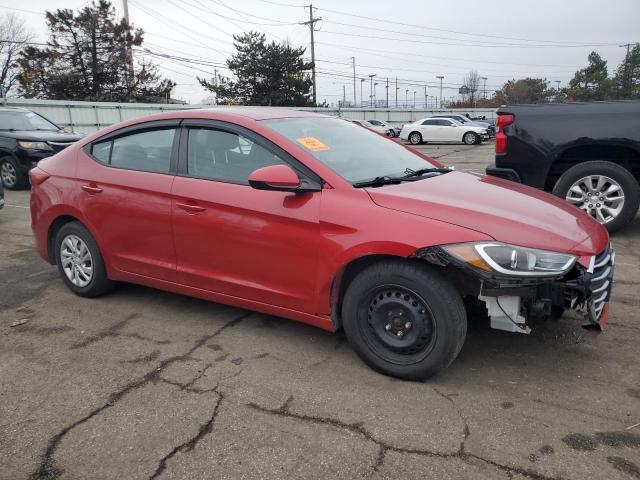 5NPD74LF1HH163923 - 2017 HYUNDAI ELANTRA SE RED photo 4