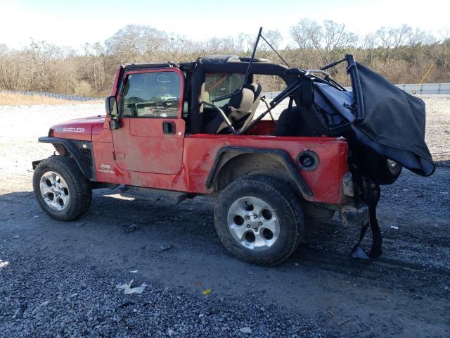 1J4FA49S64P799521 - 2004 JEEP WRANGLER / SPORT RED photo 2