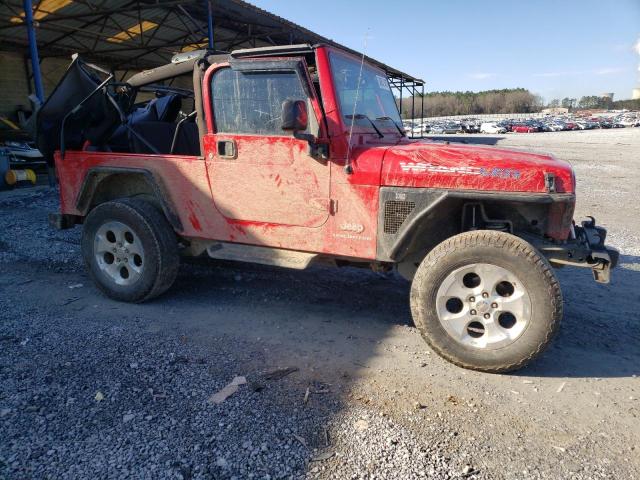 1J4FA49S64P799521 - 2004 JEEP WRANGLER / SPORT RED photo 4