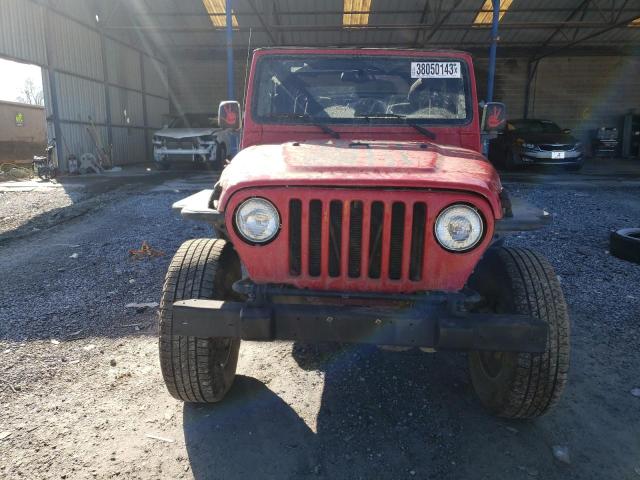 1J4FA49S64P799521 - 2004 JEEP WRANGLER / SPORT RED photo 5