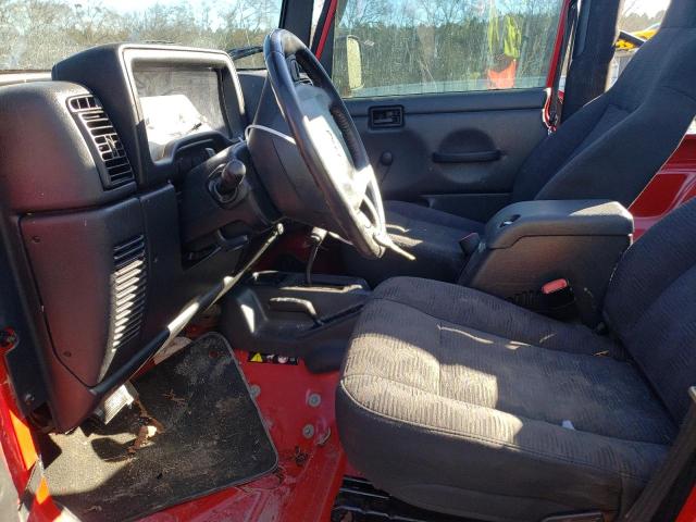 1J4FA49S64P799521 - 2004 JEEP WRANGLER / SPORT RED photo 7