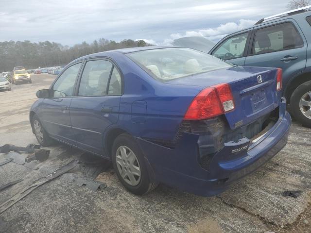 1HGES16385L005834 - 2005 HONDA CIVIC DX VP Mavi foto 2