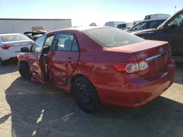 5YFBU4EE8CP017938 - 2012 TOYOTA COROLLA BASE RED photo 2