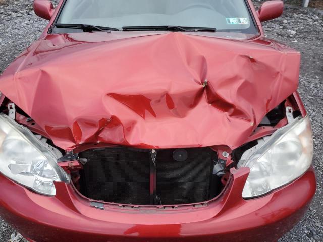 2T1BR30E35C368259 - 2005 TOYOTA COROLLA CE RED photo 11