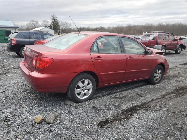 2T1BR30E35C368259 - 2005 TOYOTA COROLLA CE RED photo 3