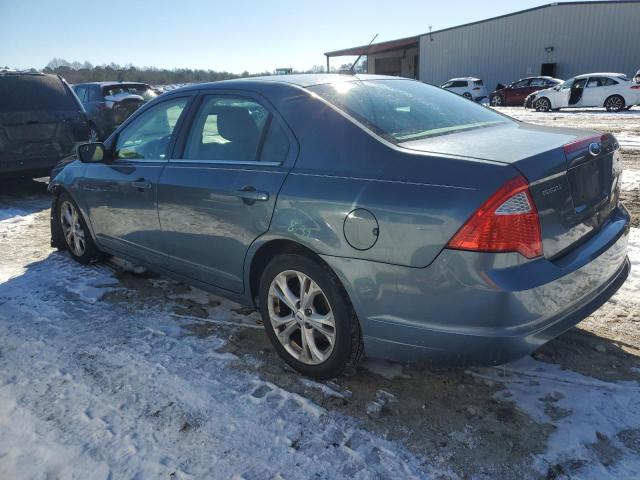 3FAHP0HA5CR196331 - 2012 FORD FUSION SE BLUE photo 2