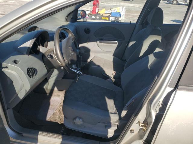 KL1TD52605B475134 - 2005 CHEVROLET AVEO BASE GRAY photo 7