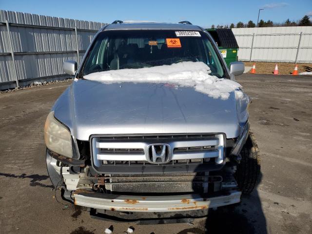 2HKYF18517H505453 - 2007 HONDA PILOT EXL SILVER photo 5