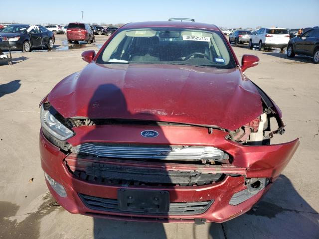 3FA6P0HR9DR330658 - 2013 FORD FUSION SE RED photo 5