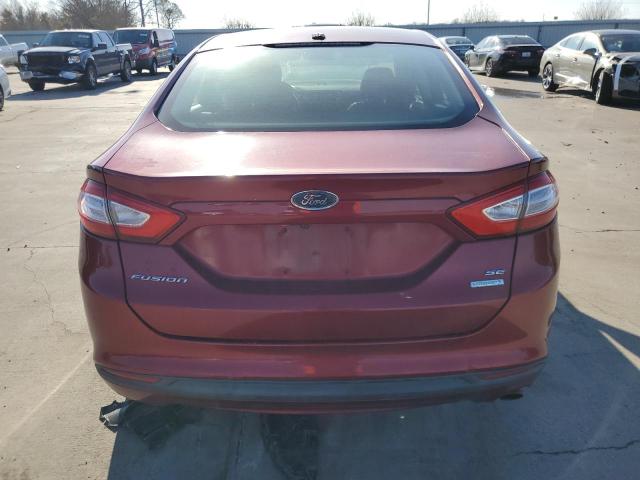 3FA6P0HR9DR330658 - 2013 FORD FUSION SE RED photo 6