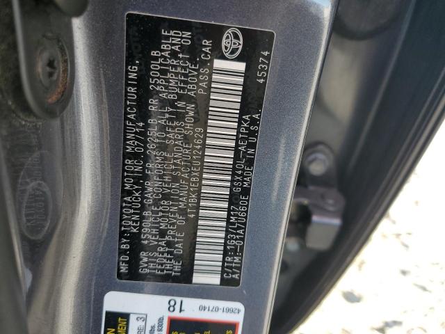 4T1BK1EBXEU124629 - 2014 TOYOTA AVALON BASE 灰色 照片 13