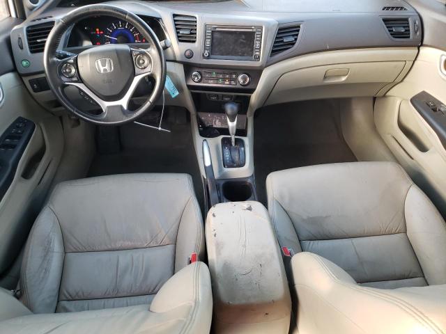 2HGFB2F90CH580731 - 2012 HONDA CIVIC EXL თეთრი ფოტო 8