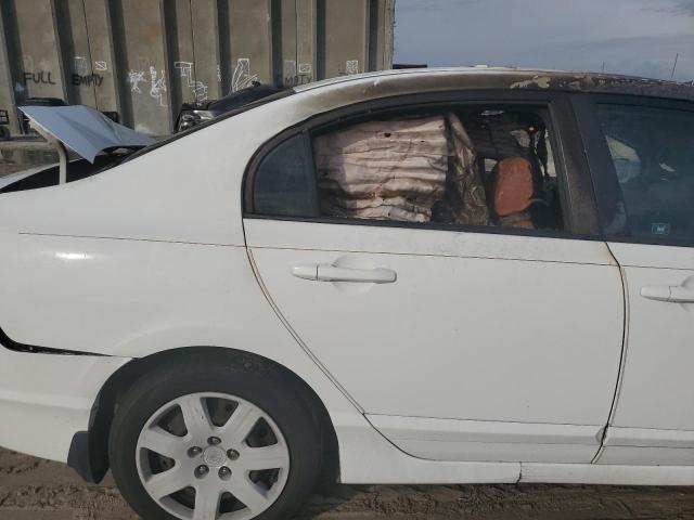 2HGFA16558H356954 - 2008 HONDA CIVIC LX WHITE photo 10