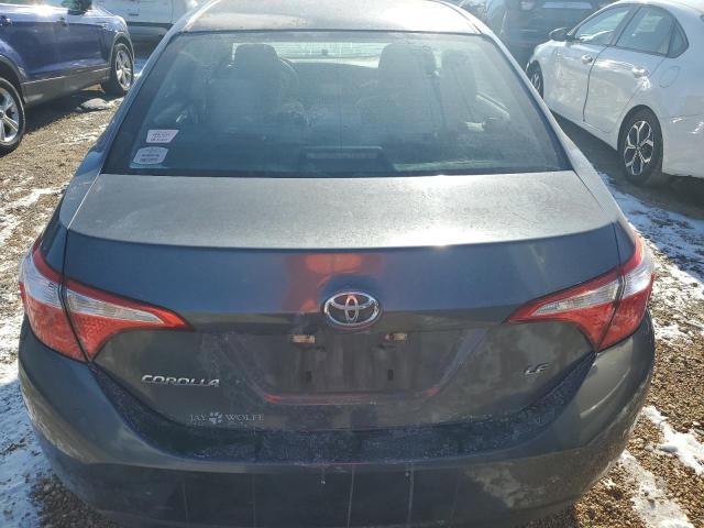 5YFBURHE7FP212393 - 2015 TOYOTA COROLLA L GRAY photo 6