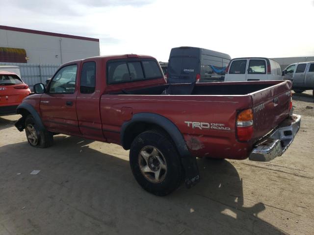 5TEWN72N83Z198408 - 2003 TOYOTA TACOMA XTRACAB RED photo 2