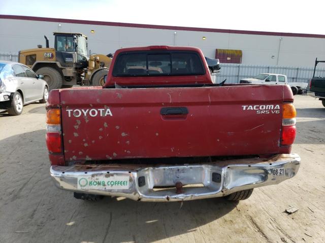 5TEWN72N83Z198408 - 2003 TOYOTA TACOMA XTRACAB RED photo 6