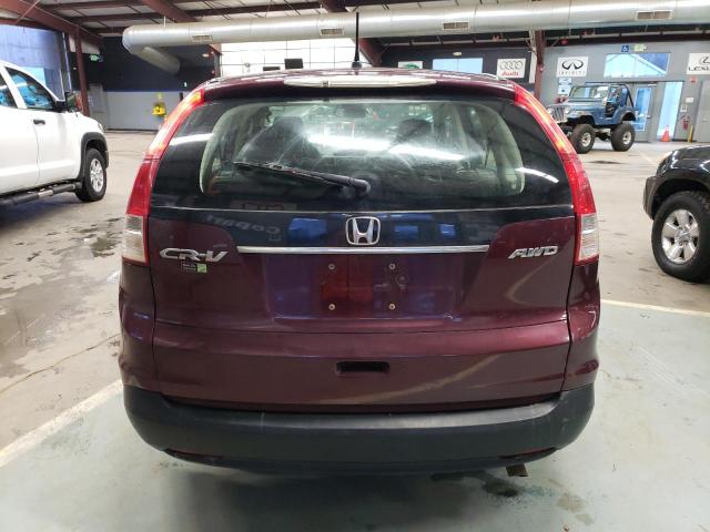 5J6RM4H38DL008248 - 2013 HONDA CR-V LX BURGUNDY photo 6