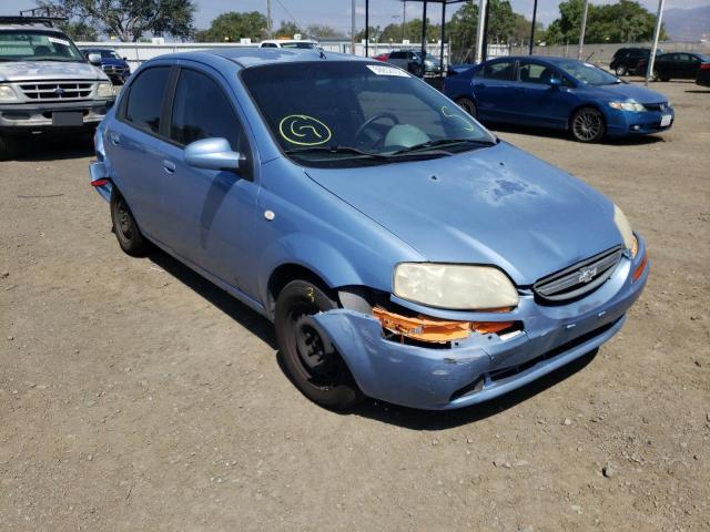KL1TD52605B293711 - 2005 CHEVROLET AVEO BASE BLUE photo 1