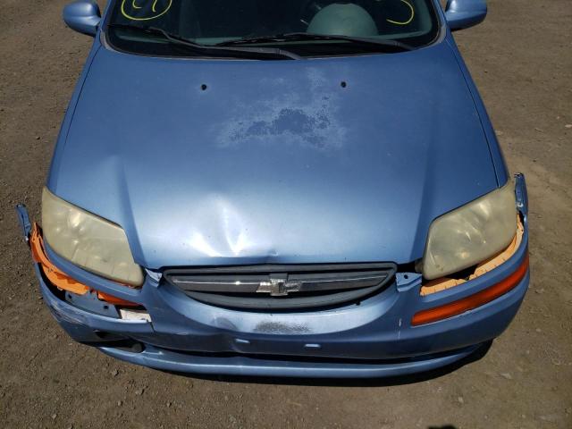 KL1TD52605B293711 - 2005 CHEVROLET AVEO BASE BLUE photo 7