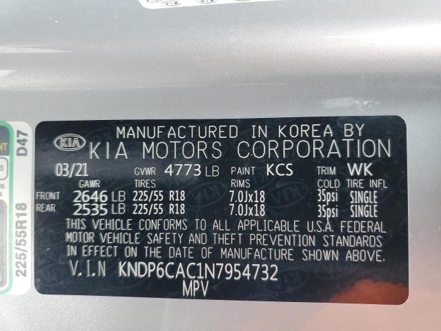 KNDP6CAC1N7954732 - 2022 KIA SPORTAGE S SILVER photo 13