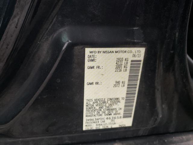 1N4AL3AP3FC463658 - 2015 NISSAN ALTIMA 2.5 BLACK photo 12