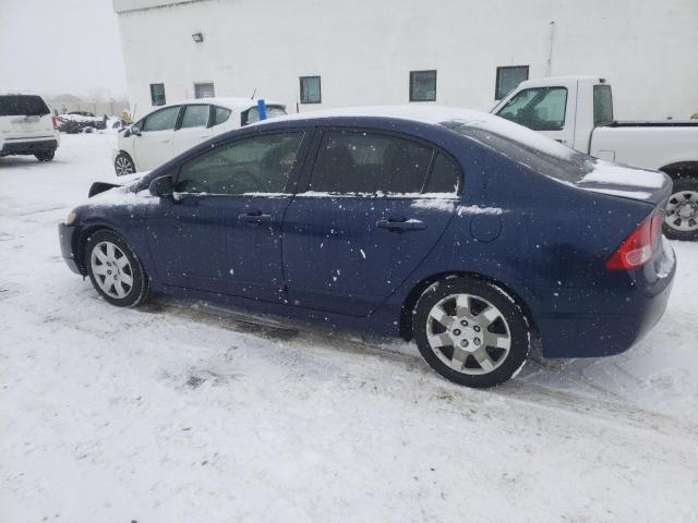 2HGFA16508H530705 - 2008 HONDA CIVIC LX BLUE photo 2